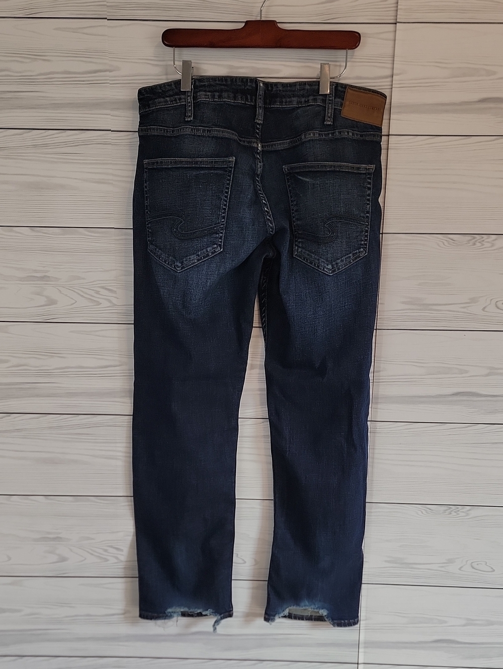 Silver Eddie Dark Indigo Denim Men’s Jean Size 33" X 30" - Picture 8 of 16